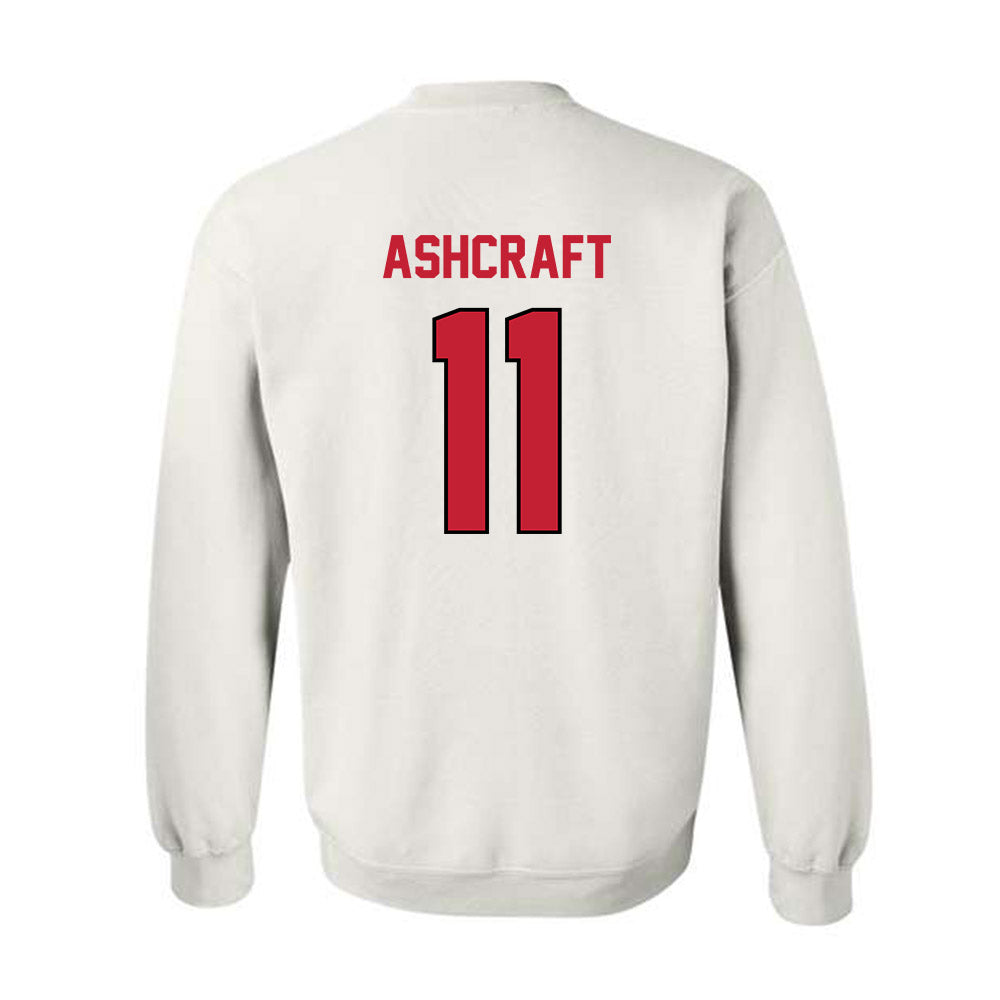 Wisconsin - NCAA Football : Tucker Ashcraft - Classic Shersey Crewneck Sweatshirt-1
