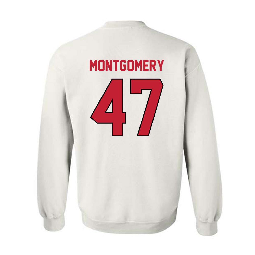 Wisconsin - NCAA Men's Ice Hockey : Blake Montgomery - Classic Shersey Crewneck Sweatshirt-1