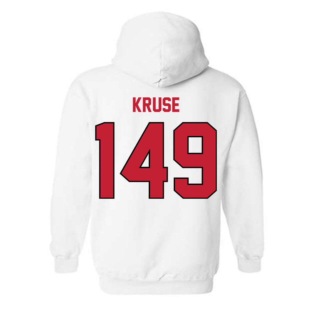 Wisconsin - NCAA Wrestling : Simon Kruse - Classic Shersey Hooded Sweatshirt-1