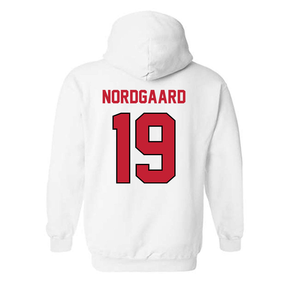 Wisconsin - NCAA Football : Langdon Nordgaard - Classic Shersey Hooded Sweatshirt-1