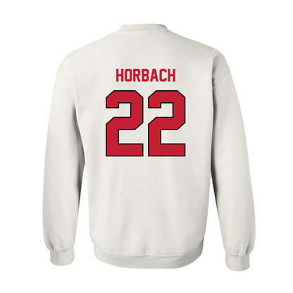 Wisconsin - NCAA Men's Ice Hockey : Jack Horbach - Classic Shersey Crewneck Sweatshirt-1