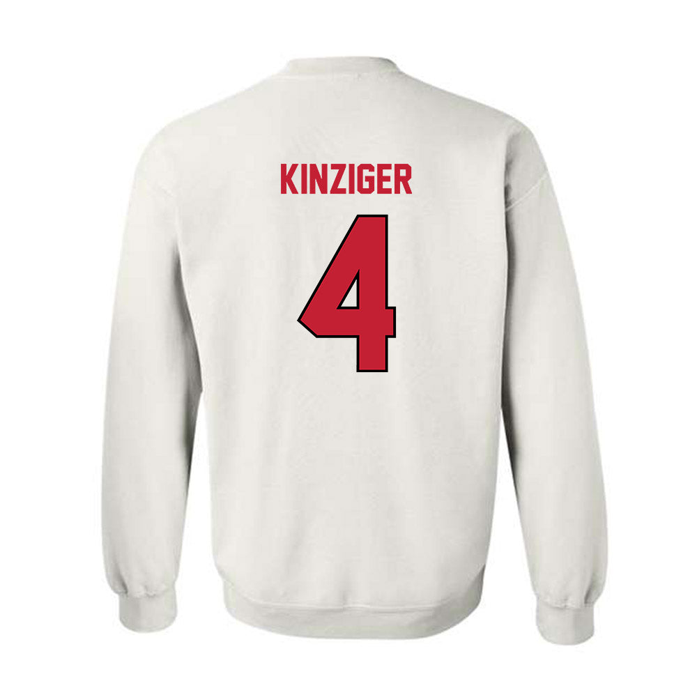 Wisconsin - NCAA Men's Basketball : Zach Kinziger - Classic Shersey Crewneck Sweatshirt-1