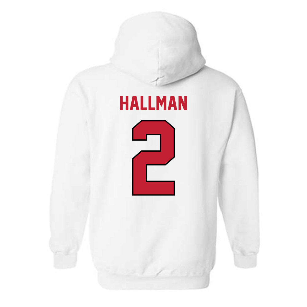 Wisconsin - NCAA Football : Ricardo Hallman - Classic Shersey Hooded Sweatshirt-1