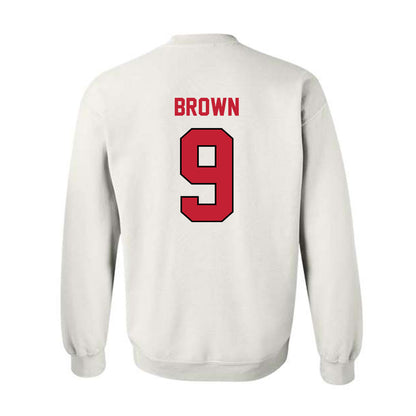Wisconsin - NCAA Football : Austin Brown - Classic Shersey Crewneck Sweatshirt-1