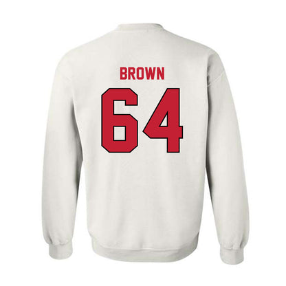 Wisconsin - NCAA Football : Evan Brown - Classic Shersey Crewneck Sweatshirt-1