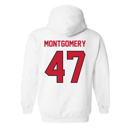 Wisconsin - NCAA Men's Ice Hockey : Blake Montgomery - Classic Shersey Hooded Sweatshirt-1