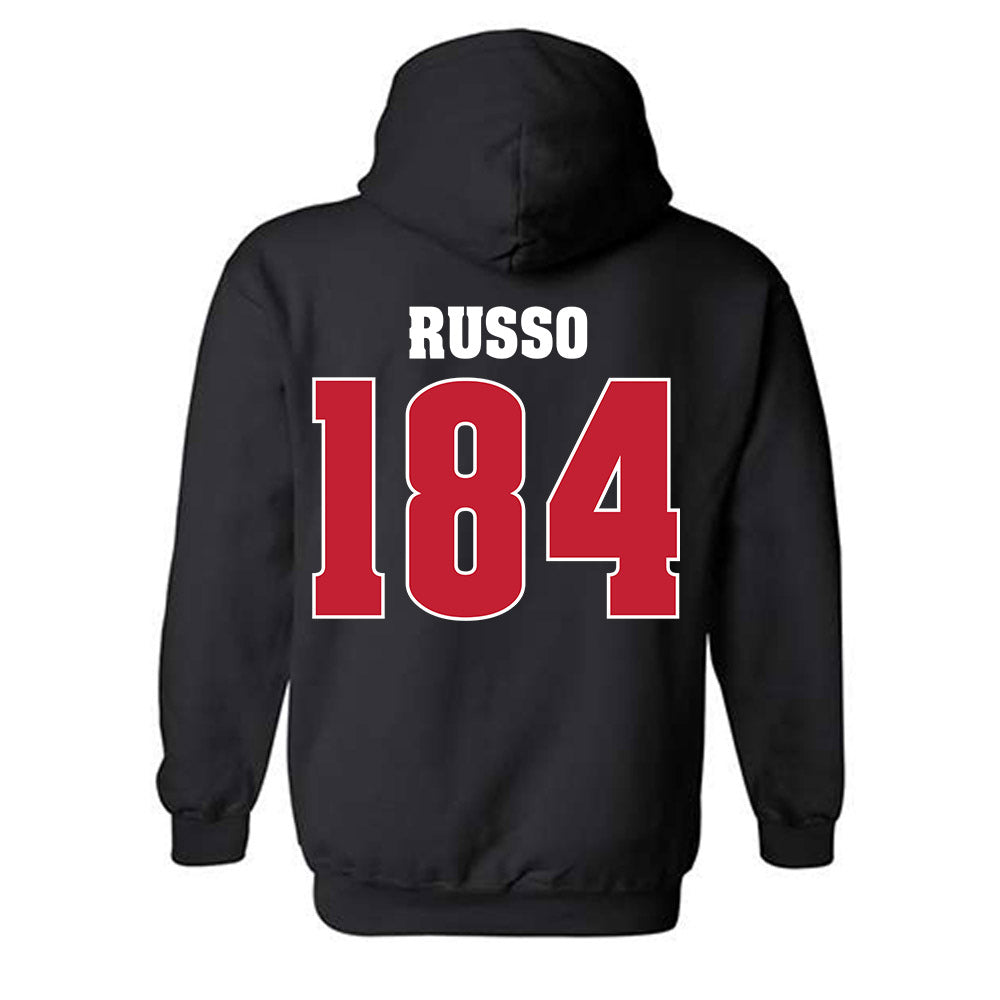 Wisconsin - NCAA Wrestling : Dylan Russo - Classic Shersey Hooded Sweatshirt-1