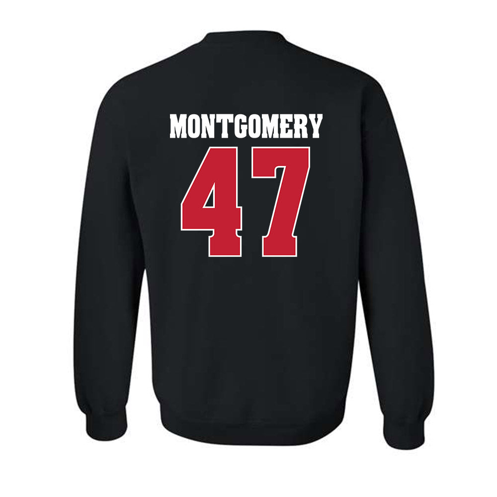 Wisconsin - NCAA Men's Ice Hockey : Blake Montgomery - Classic Shersey Crewneck Sweatshirt-1