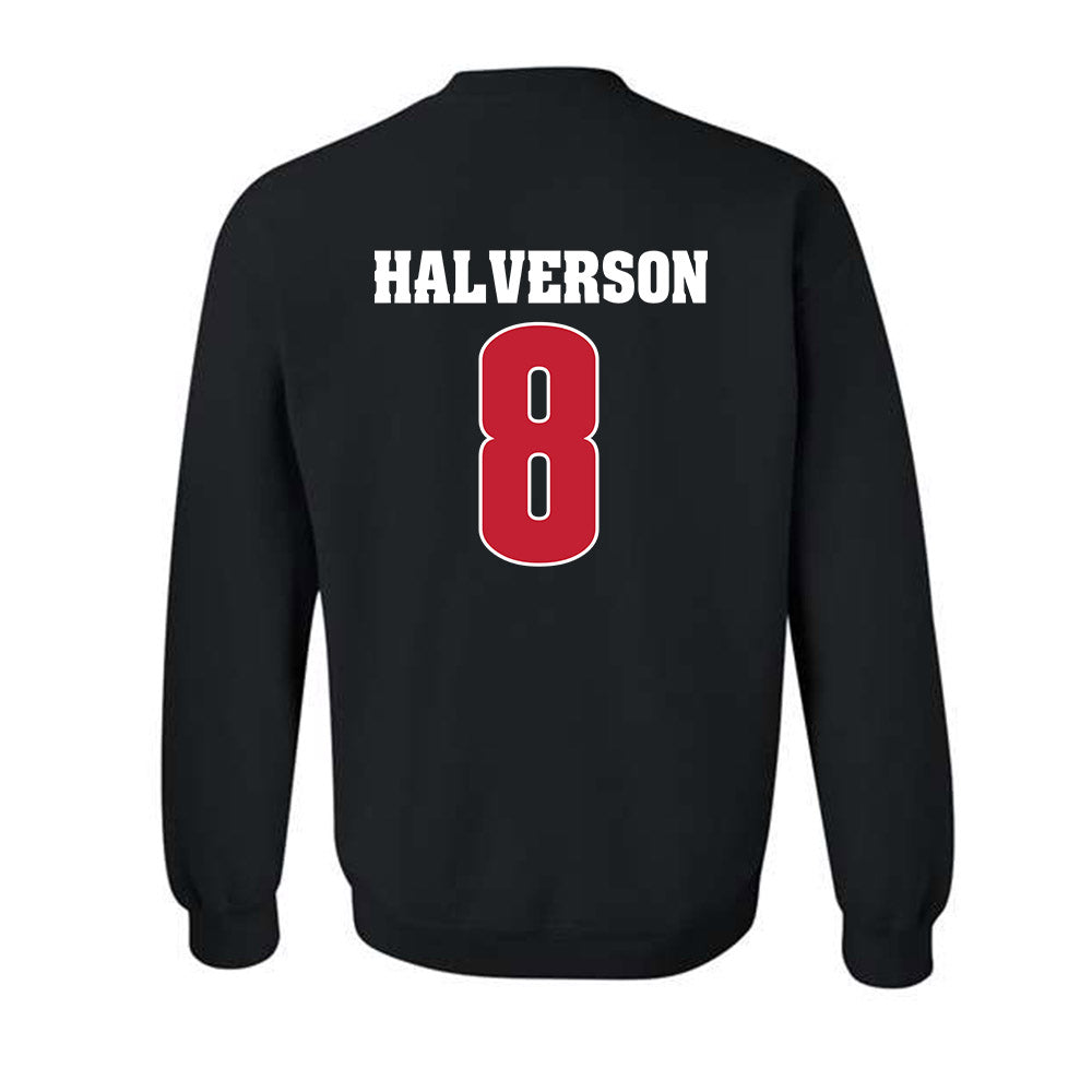 Wisconsin - NCAA Women's Ice Hockey : Hannah Halverson - Classic Shersey Crewneck Sweatshirt-1
