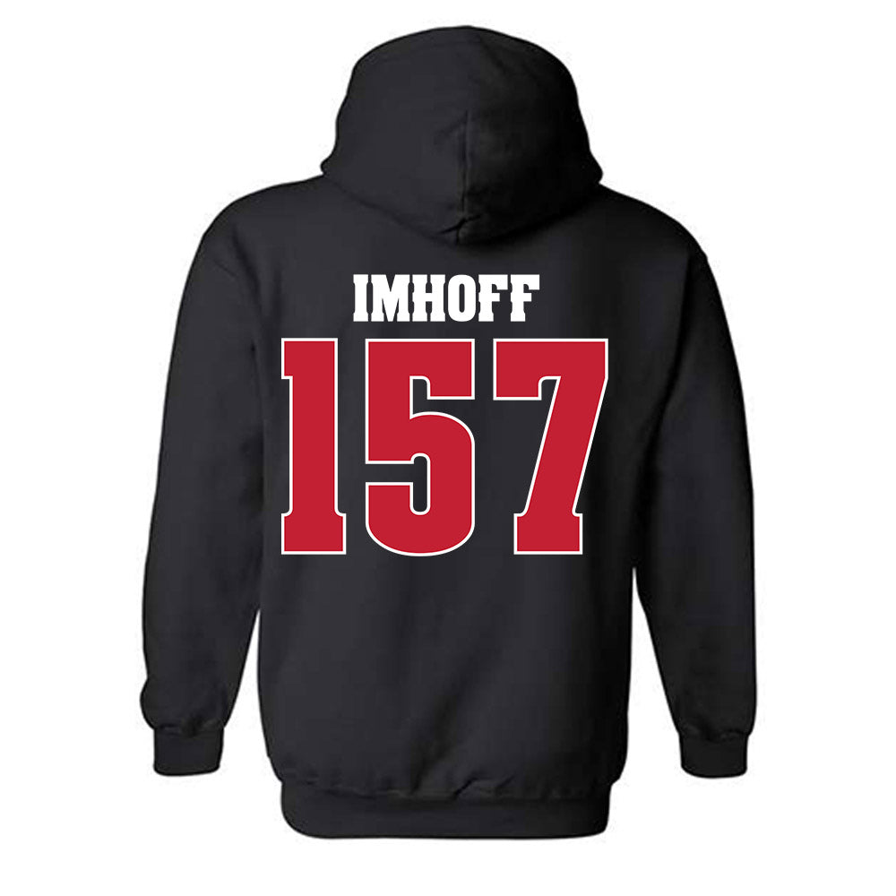 Wisconsin - NCAA Wrestling : Tyson Imhoff - Classic Shersey Hooded Sweatshirt-1