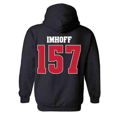 Wisconsin - NCAA Wrestling : Tyson Imhoff - Classic Shersey Hooded Sweatshirt-1