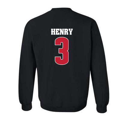 Wisconsin - NCAA Football : Tyrell Henry - Classic Shersey Crewneck Sweatshirt-1