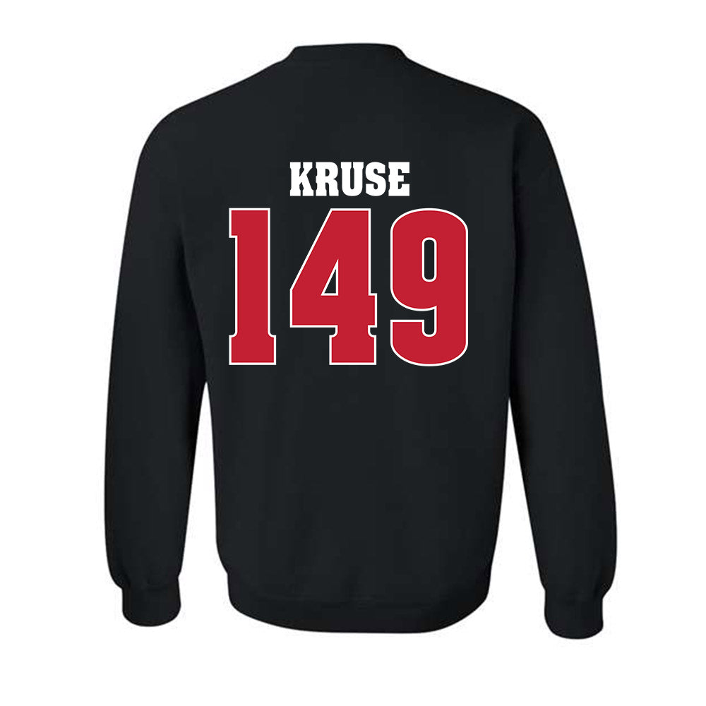 Wisconsin - NCAA Wrestling : Simon Kruse - Classic Shersey Crewneck Sweatshirt-1