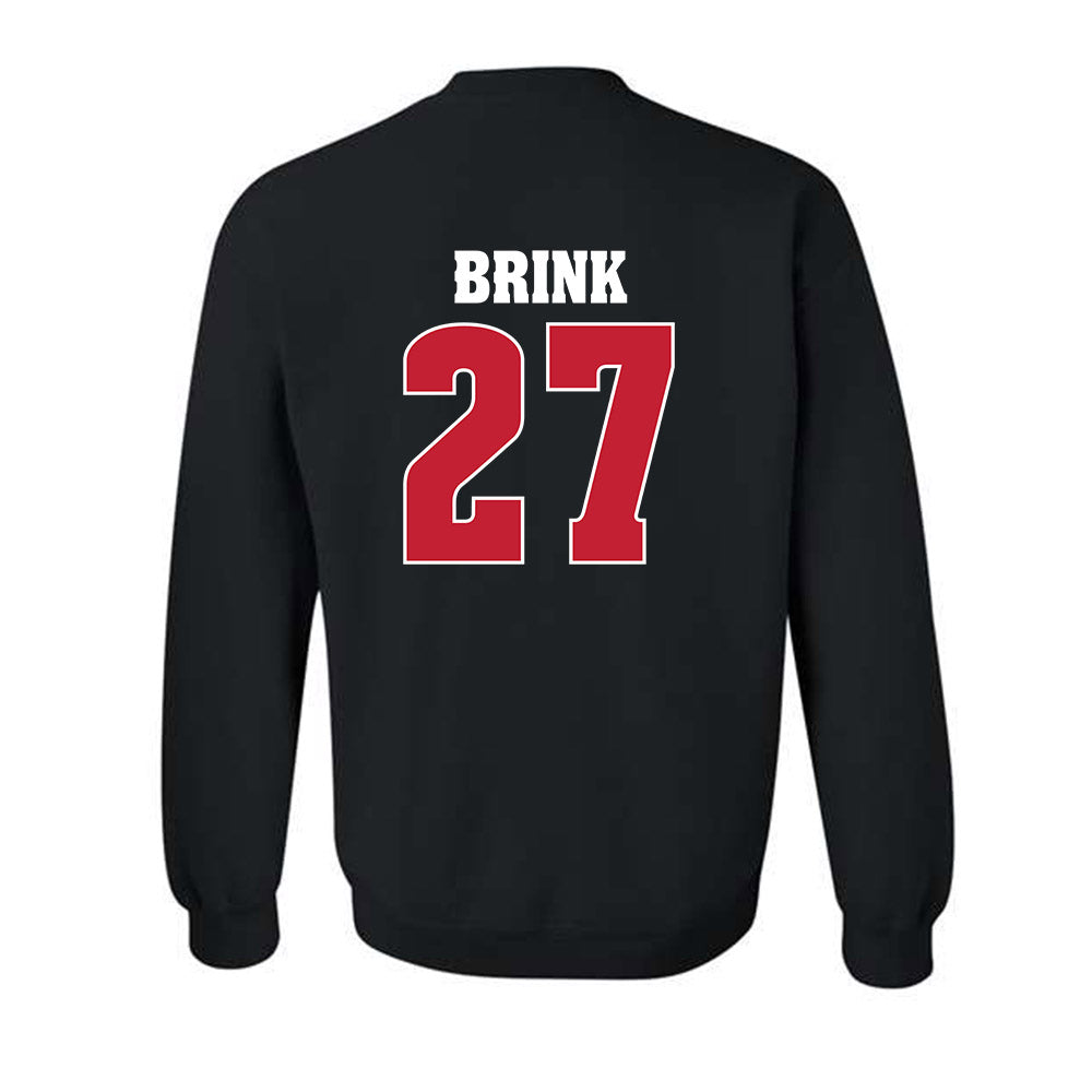 Wisconsin - NCAA Men's Ice Hockey : Finn Brink - Classic Shersey Crewneck Sweatshirt-1