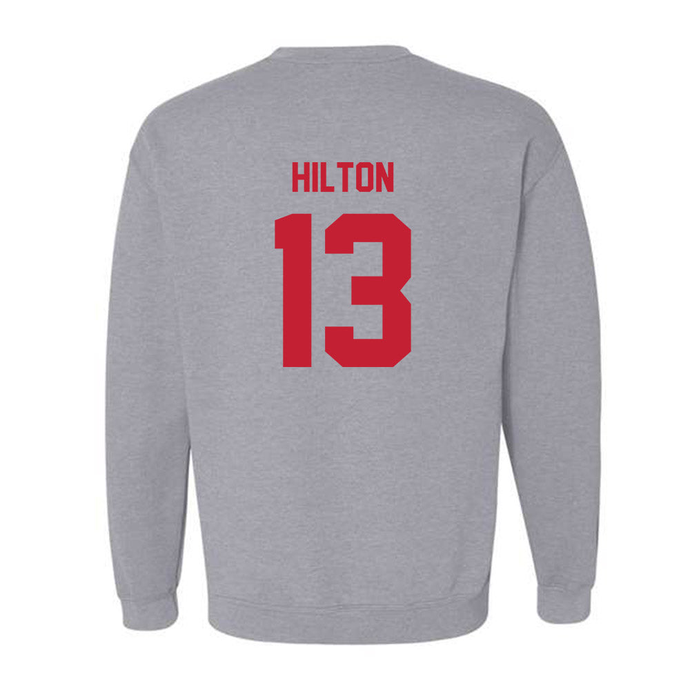 Wisconsin - NCAA Football : Eugene Hilton - Classic Shersey Crewneck Sweatshirt-1