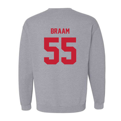 Wisconsin - NCAA Football : Drew Braam - Classic Shersey Crewneck Sweatshirt-1