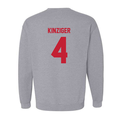 Wisconsin - NCAA Men's Basketball : Zach Kinziger - Classic Shersey Crewneck Sweatshirt-1