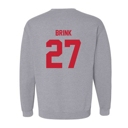 Wisconsin - NCAA Men's Ice Hockey : Finn Brink - Classic Shersey Crewneck Sweatshirt-1