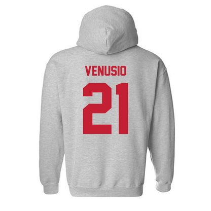 Wisconsin - NCAA Women's Ice Hockey : Emma Venusio - Classic Shersey Hooded Sweatshirt-1
