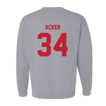 Wisconsin - NCAA Football : Jackson Acker - Classic Shersey Crewneck Sweatshirt-1