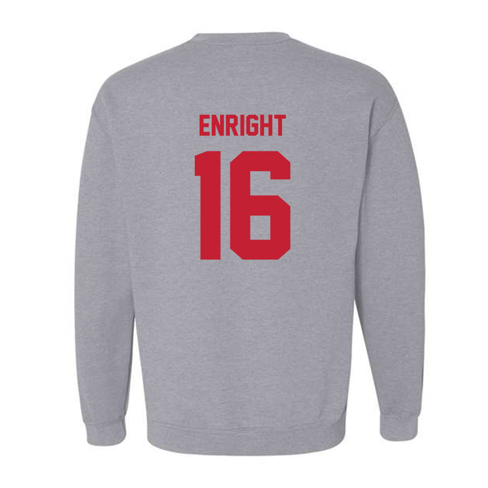 Wisconsin - NCAA Women's Ice Hockey : Claire Enright - Classic Shersey Crewneck Sweatshirt-1