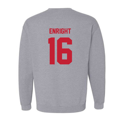 Wisconsin - NCAA Women's Ice Hockey : Claire Enright - Classic Shersey Crewneck Sweatshirt-1