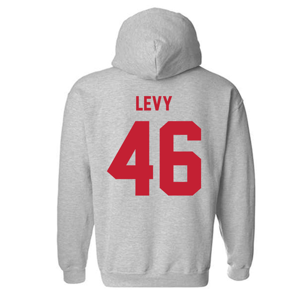 Wisconsin - NCAA Football : Nick Levy - Classic Shersey Hooded Sweatshirt-1