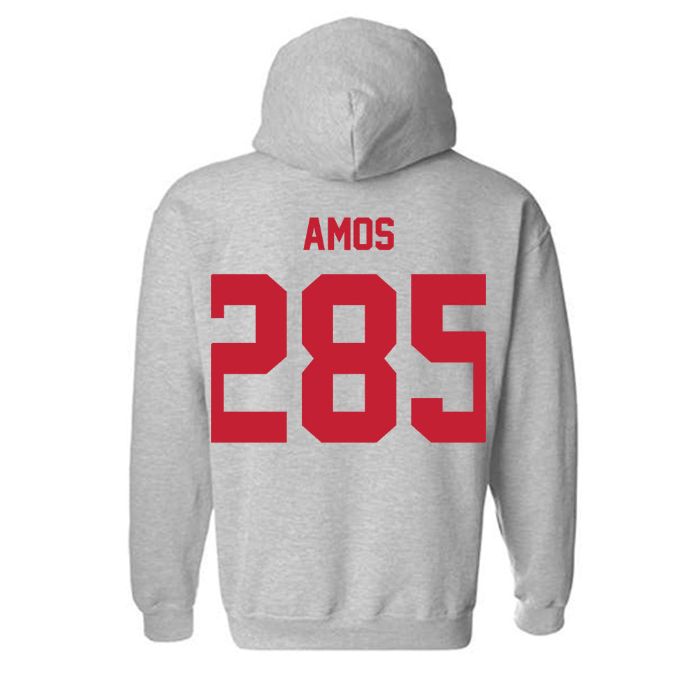Wisconsin - NCAA Wrestling : Braxton Amos - Classic Shersey Hooded Sweatshirt-1