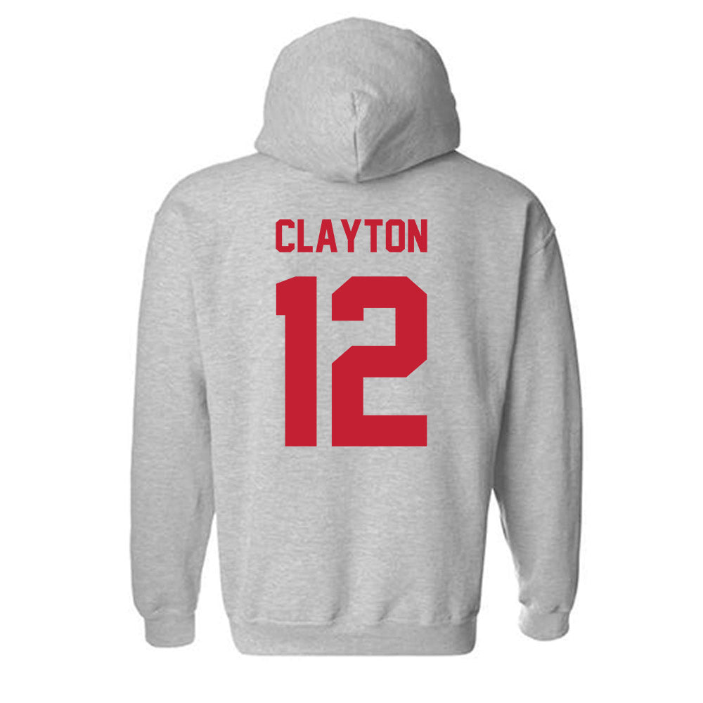 Wisconsin - NCAA Football : Nick Clayton - Classic Shersey Hooded Sweatshirt-1