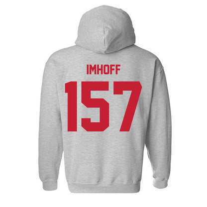 Wisconsin - NCAA Wrestling : Tyson Imhoff - Classic Shersey Hooded Sweatshirt-1