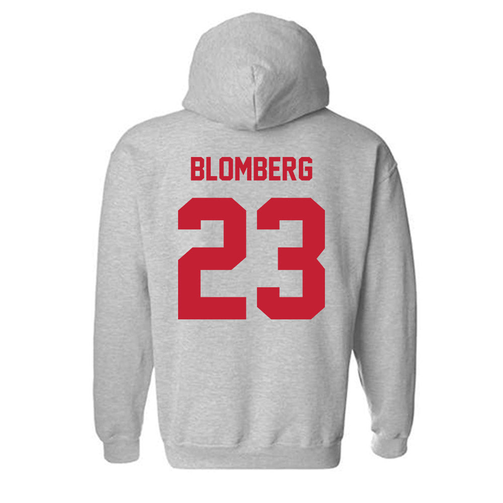 Wisconsin - NCAA Softball : Hilary Blomberg - Classic Shersey Hooded Sweatshirt-1