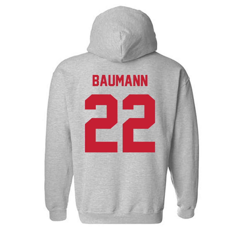 Wisconsin - NCAA Women's Soccer : Jenna Baumann - Classic Shersey Hooded Sweatshirt-1
