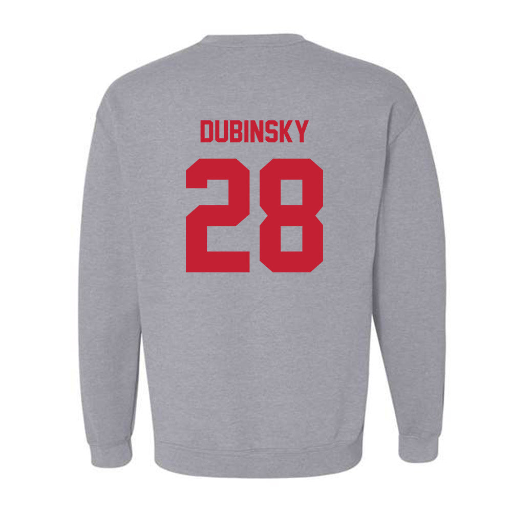 Wisconsin - NCAA Men's Ice Hockey : Aiden Dubinsky - Classic Shersey Crewneck Sweatshirt-1