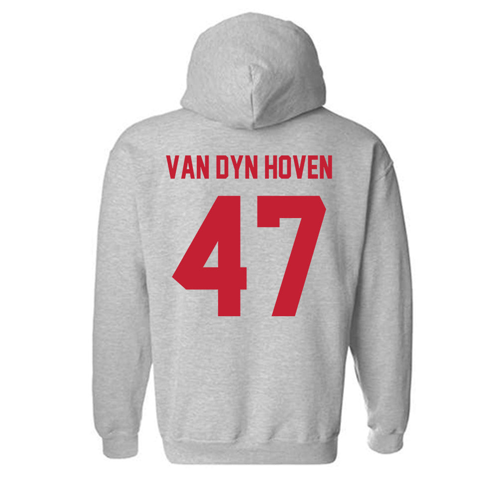 Wisconsin - NCAA Football : Evan Van Dyn Hoven - Classic Shersey Hooded Sweatshirt-1
