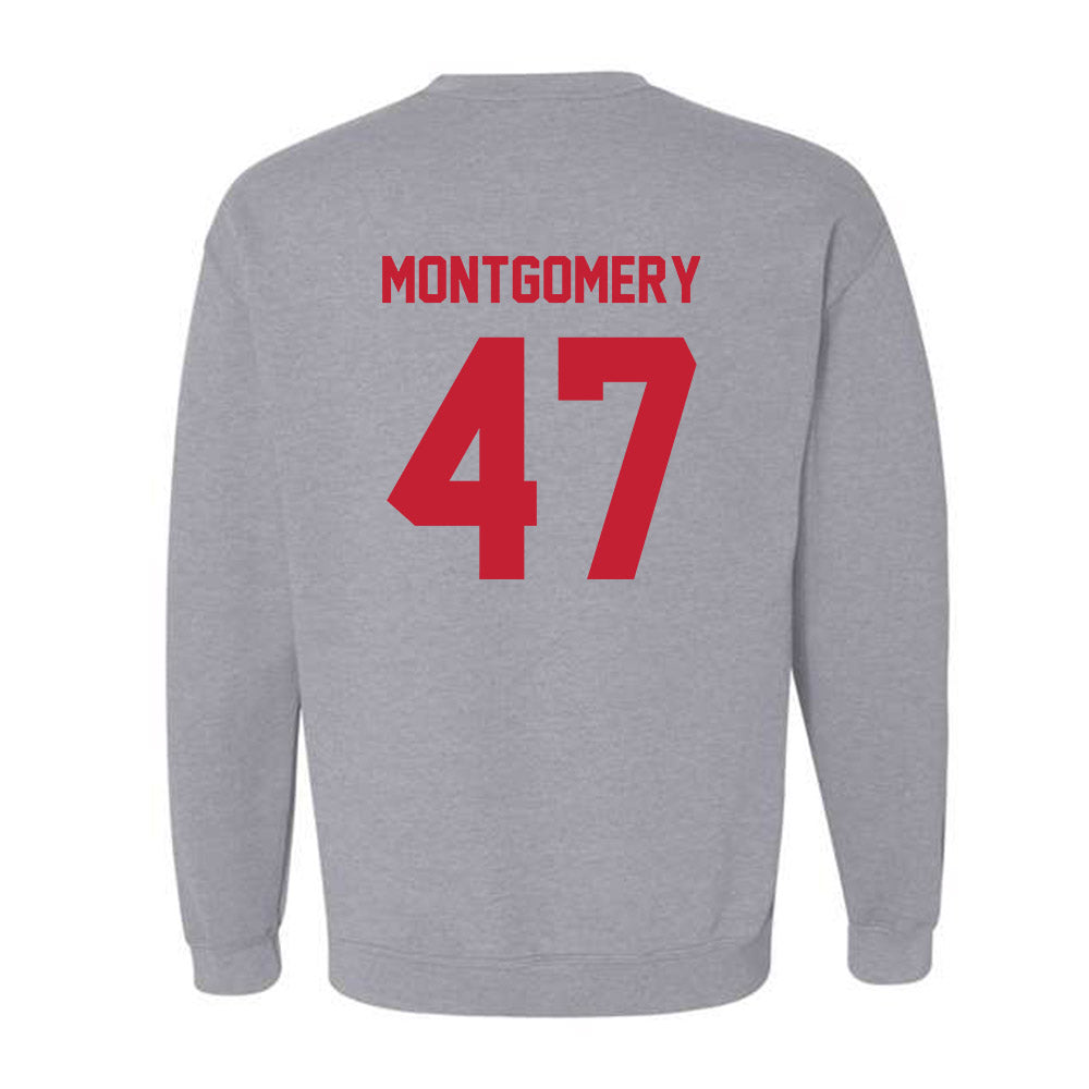 Wisconsin - NCAA Men's Ice Hockey : Blake Montgomery - Classic Shersey Crewneck Sweatshirt-1