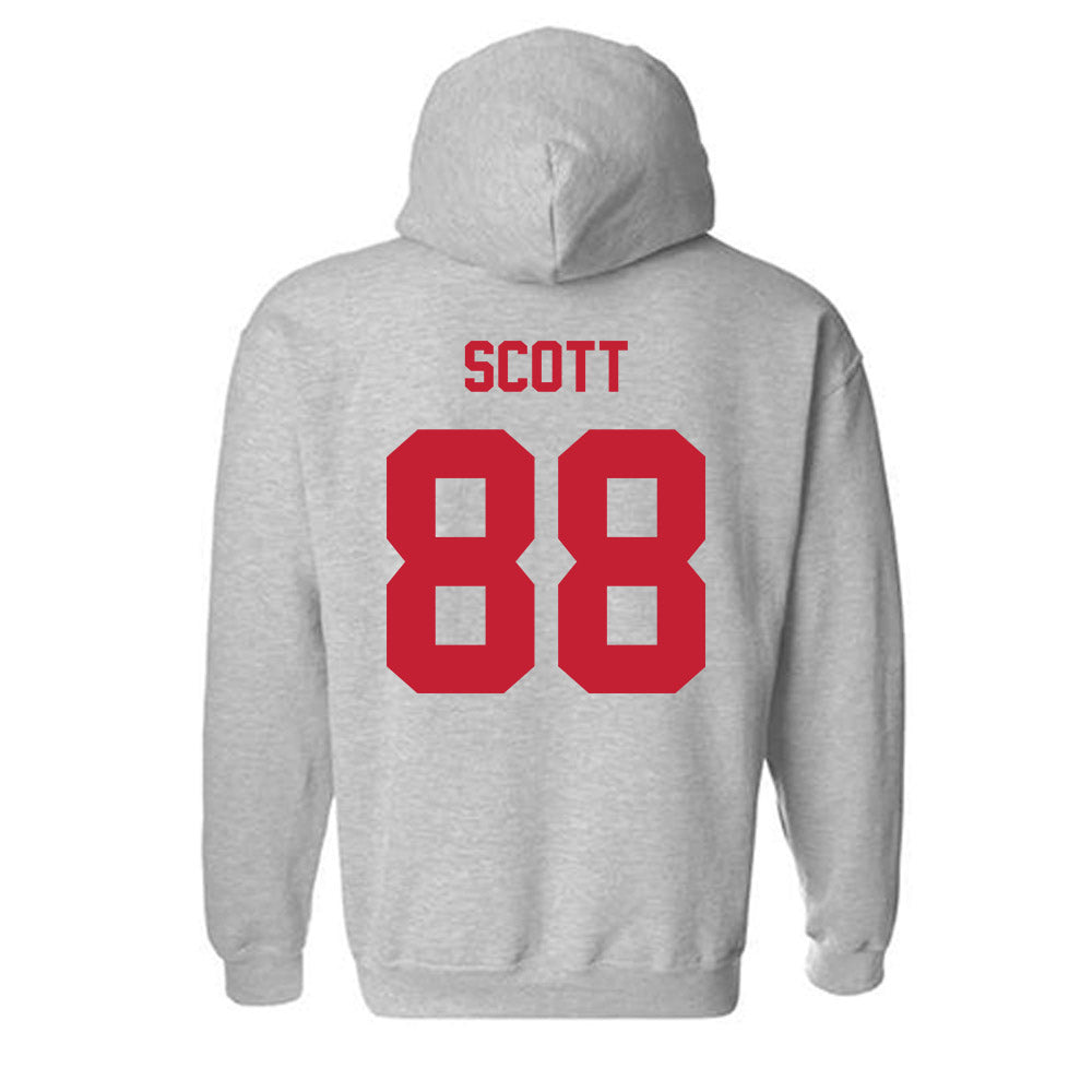 Wisconsin - NCAA Women's Volleyball : Kymora Scott - Classic Shersey Hooded Sweatshirt-1