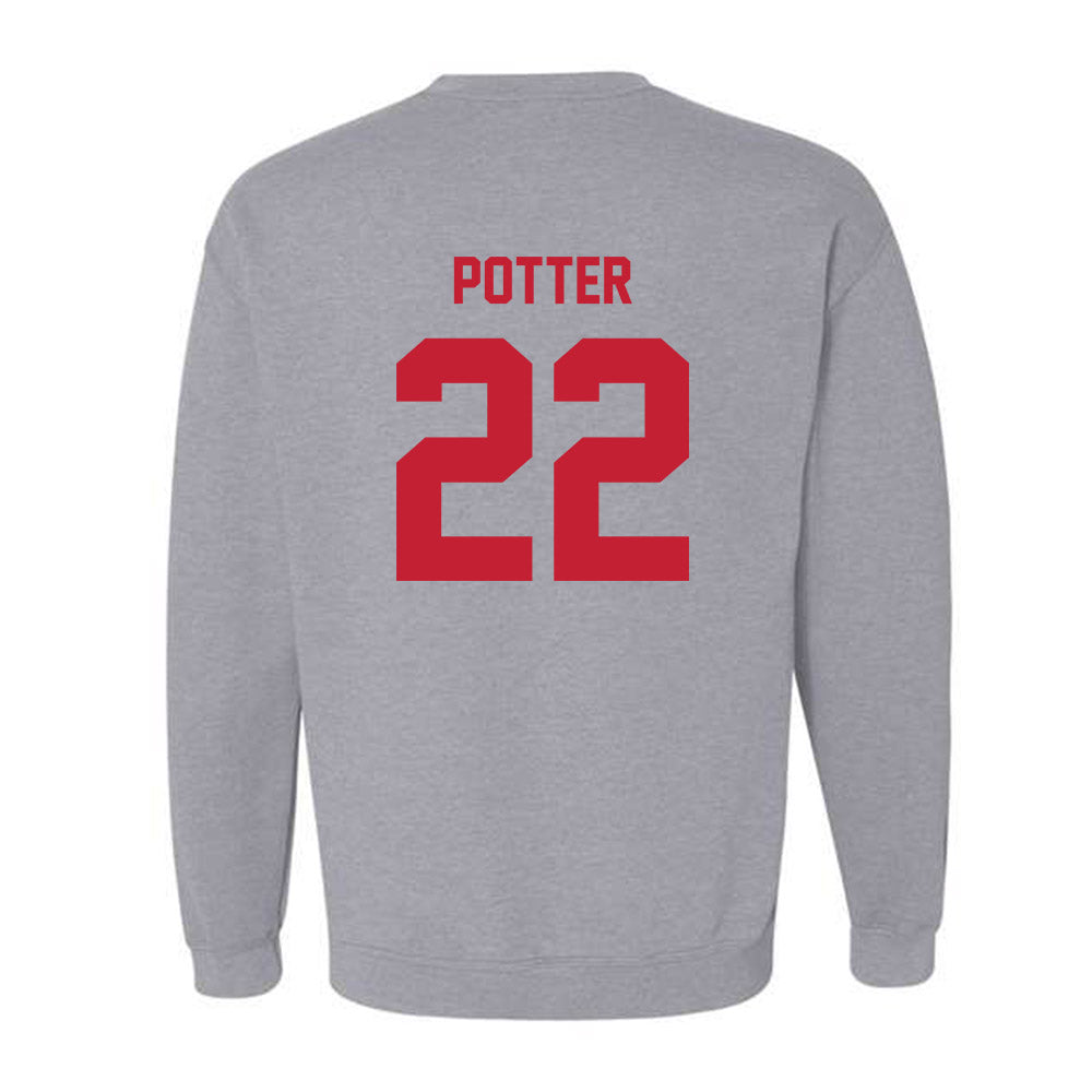 Wisconsin - NCAA Women's Ice Hockey : Laney Potter - Classic Shersey Crewneck Sweatshirt-1