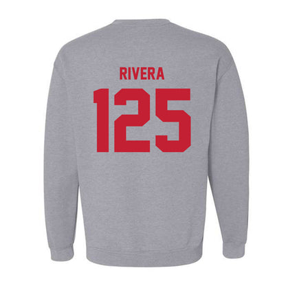 Wisconsin - NCAA Wrestling : Nicolar Rivera - Classic Shersey Crewneck Sweatshirt-1