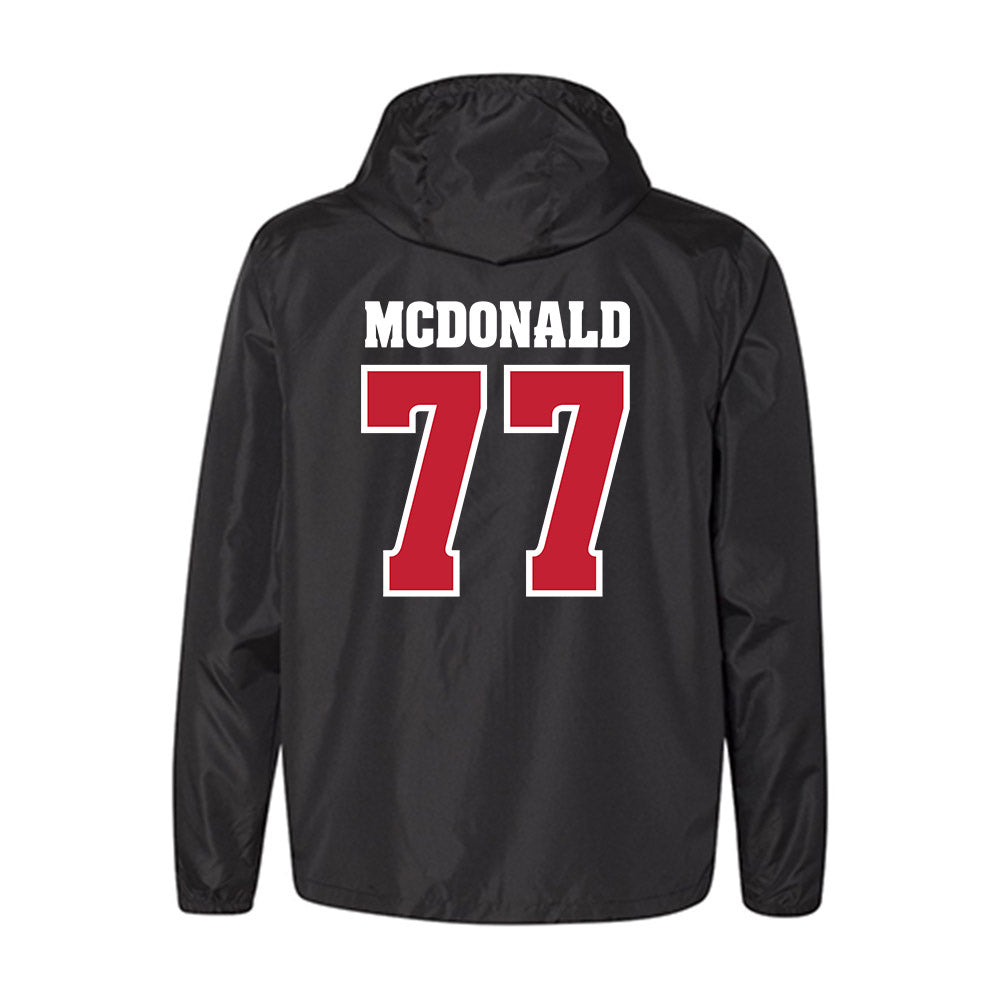 Wisconsin - NCAA Football : Will McDonald - Windbreaker-1
