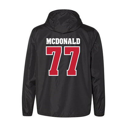 Wisconsin - NCAA Football : Will McDonald - Windbreaker-1