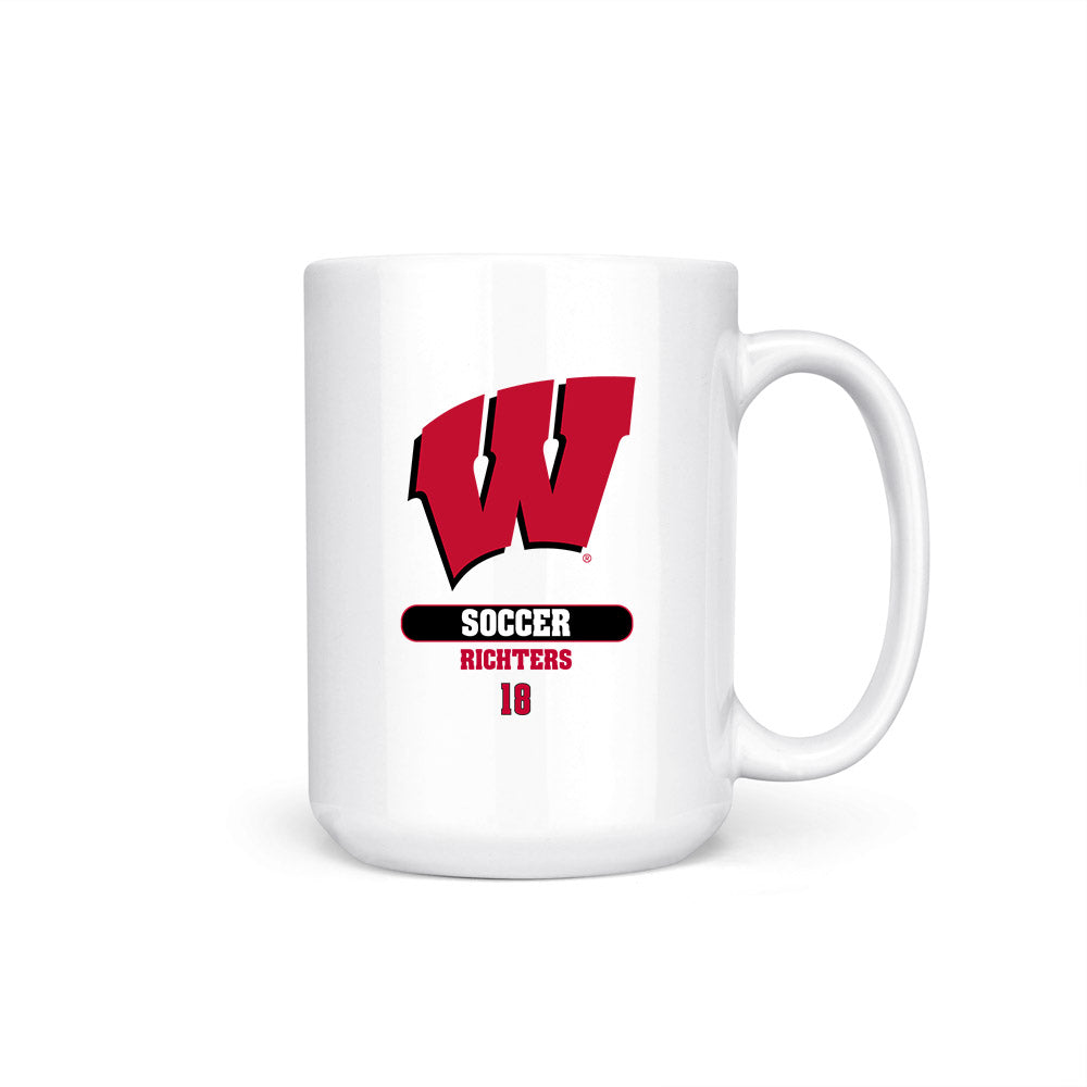 Wisconsin - NCAA Women's Soccer : Maia Richters - Coffee Mug-0