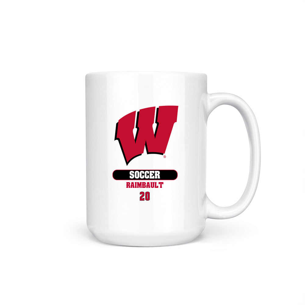 Wisconsin - NCAA Men's Soccer : Thomas Raimbault - Coffee Mug-0