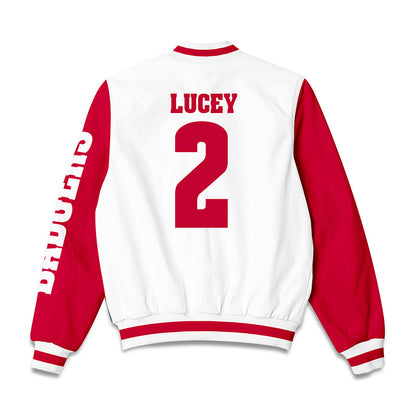 Wisconsin - NCAA Softball : Danielle Lucey - Bomber Jacket-1