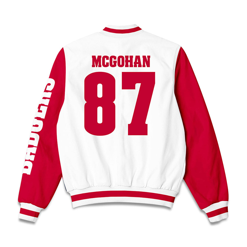 Wisconsin - NCAA Football : Jackson McGohan - Bomber Jacket-1