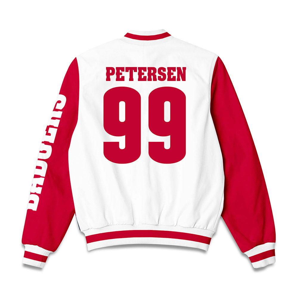 Wisconsin - NCAA Football : Parker Petersen - Bomber Jacket-1