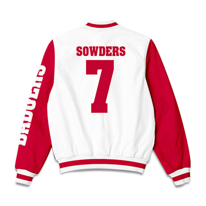 Wisconsin - NCAA Women's Soccer : Mia Sowders - Bomber Jacket-1