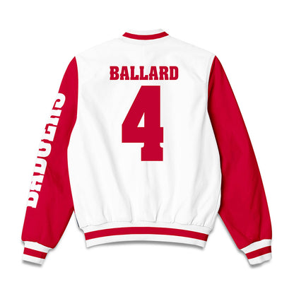 Wisconsin - NCAA Football : Jayden Ballard - Bomber Jacket-1