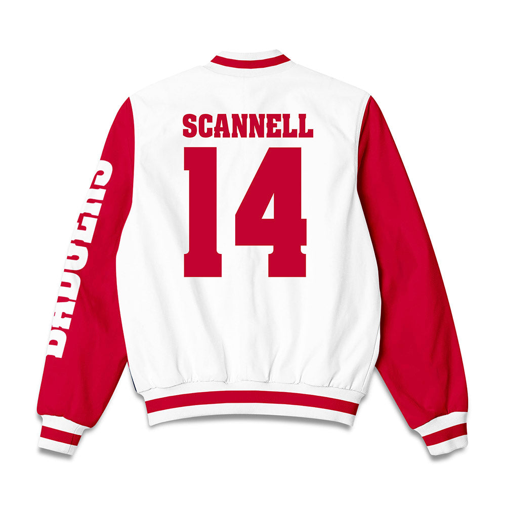 Wisconsin - NCAA Women's Ice Hockey : Maggie Scannell - Bomber Jacket-1