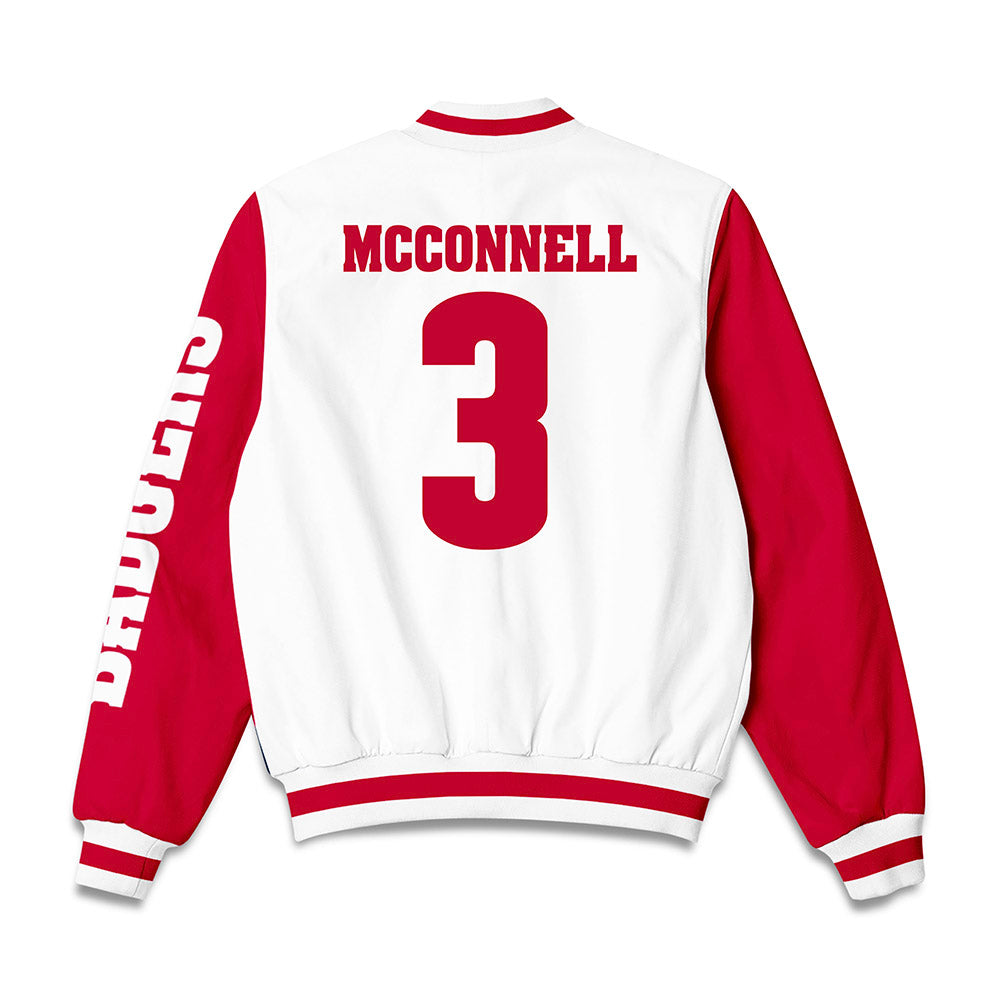 Wisconsin - NCAA Women's Soccer : Aidan McConnell - Bomber Jacket-1