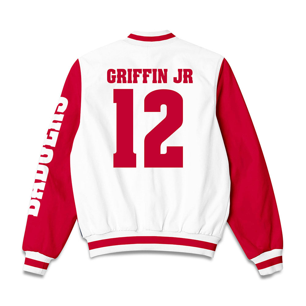 Wisconsin - NCAA Football : Joseph Griffin Jr - Bomber Jacket-1